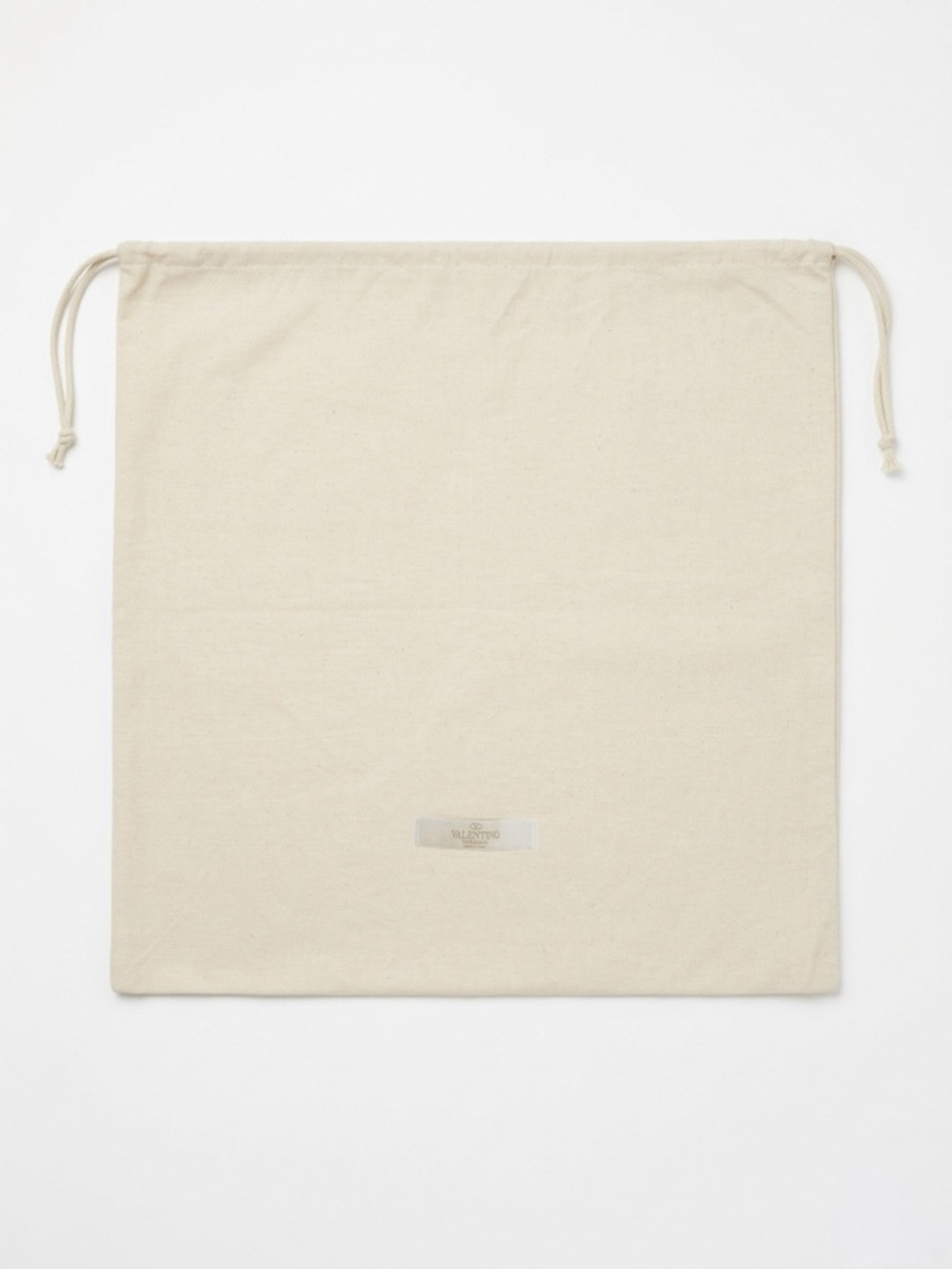 Valentino Garavani Large Rockstud Tote Dust Bag 23” x 23” inch Cream Linen